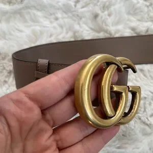 Gucci Calfskin GG Marmont 40mm Belt Size 95 in Porcelain Rose Gucci | Accessories | Gucci Calfskin Gg Marmont 4mm Belt  main image 3